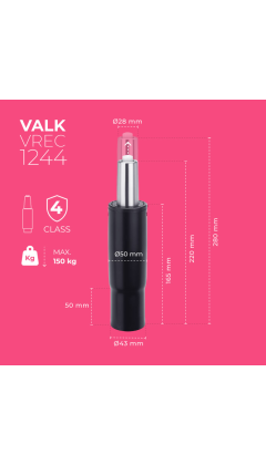 VALK Pistón para Silla Gaming con Mecanismo Multifunción 220-280mm 2