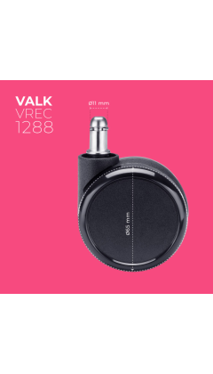 VALK Satz von 5 Ersatzrollen für Gaming-Stühle 65mm Durchmesser 2