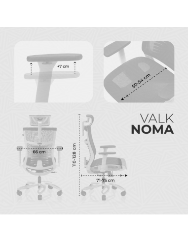 VALK NOMA – Silla gaming de malla transpirable