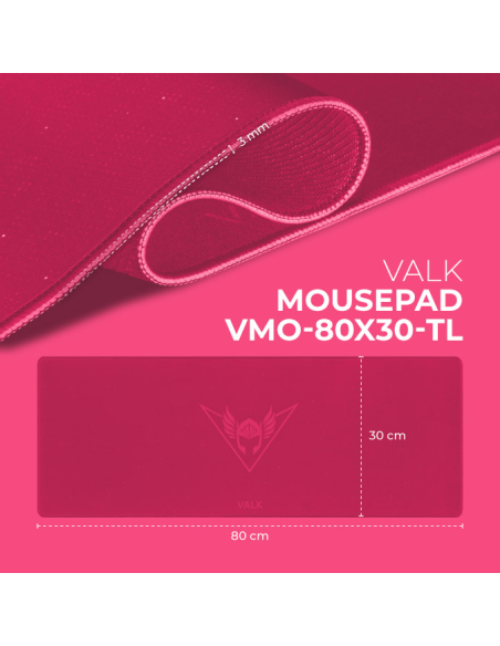 VALK Mousepad Gaming XXL - Alfombrilla de ratón 80x30cm