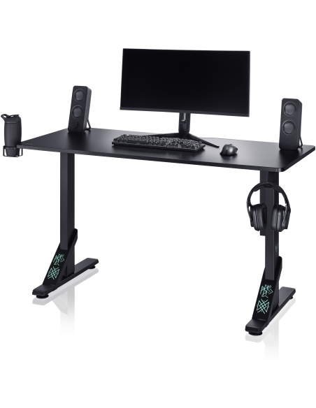 Mesa Gaming VALK Skuld Blanca o Negra. Creada Por y Para Gamers