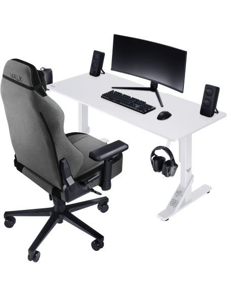Mesa Gaming VALK Skuld Blanca o Negra. Creada Por y Para Gamers