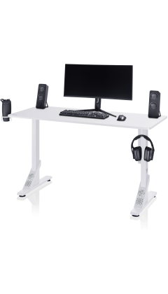 Mesa Gaming VALK Skuld Blanca o Negra. Creada Por y Para Gamers