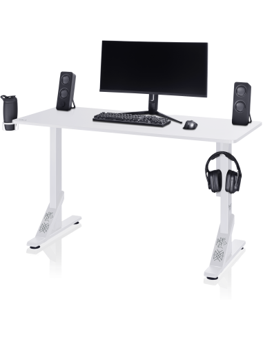 VALK Skuld Gaming Desk Black or White. Created By and For Gamers