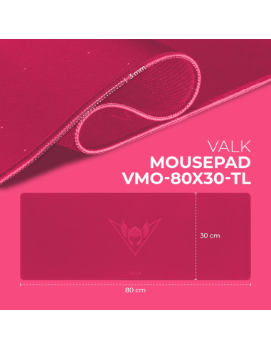VALK Mousepad Gaming XXL - Alfombrilla de ratón 80x30cm