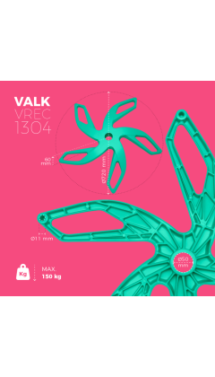 VALK Recambios - Base de aluminio para silla gaming Aqua Menthe 2