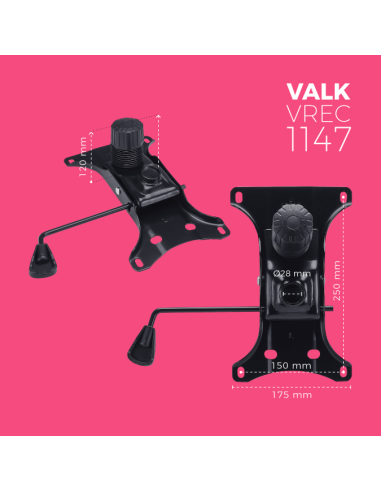 VALK Mécanisme de remplacement du papillon pour les chaises gaming