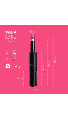 VALK Pistón de Gas para Silla Gaming, Oficina y Escritorio | 270-350 mm 2