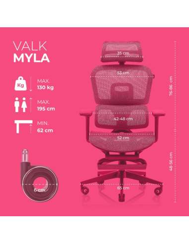 VALK MYLA - Professional Mesh Ergonomic Chair