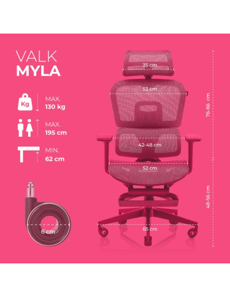 VALK MYLA - Professional Mesh Ergonomic Chair