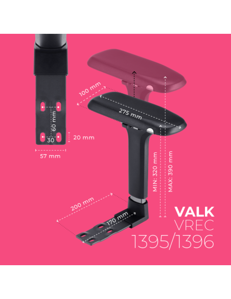 VALK 4D-Metallarmlehnen für Gaming-Stuhl