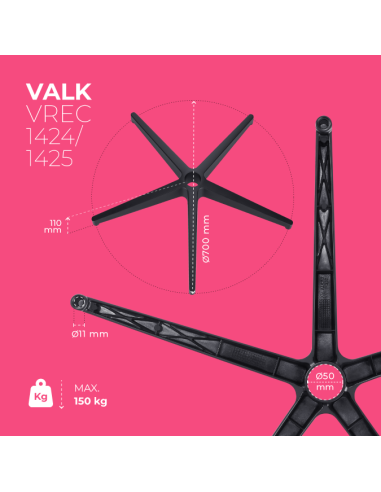 Aluminium-Stuhlkreuz - Bis 150 kg (MYLA)