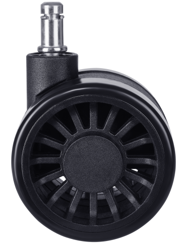 VALK Set of 5 spare castors for gaming chairs 75mm diameter