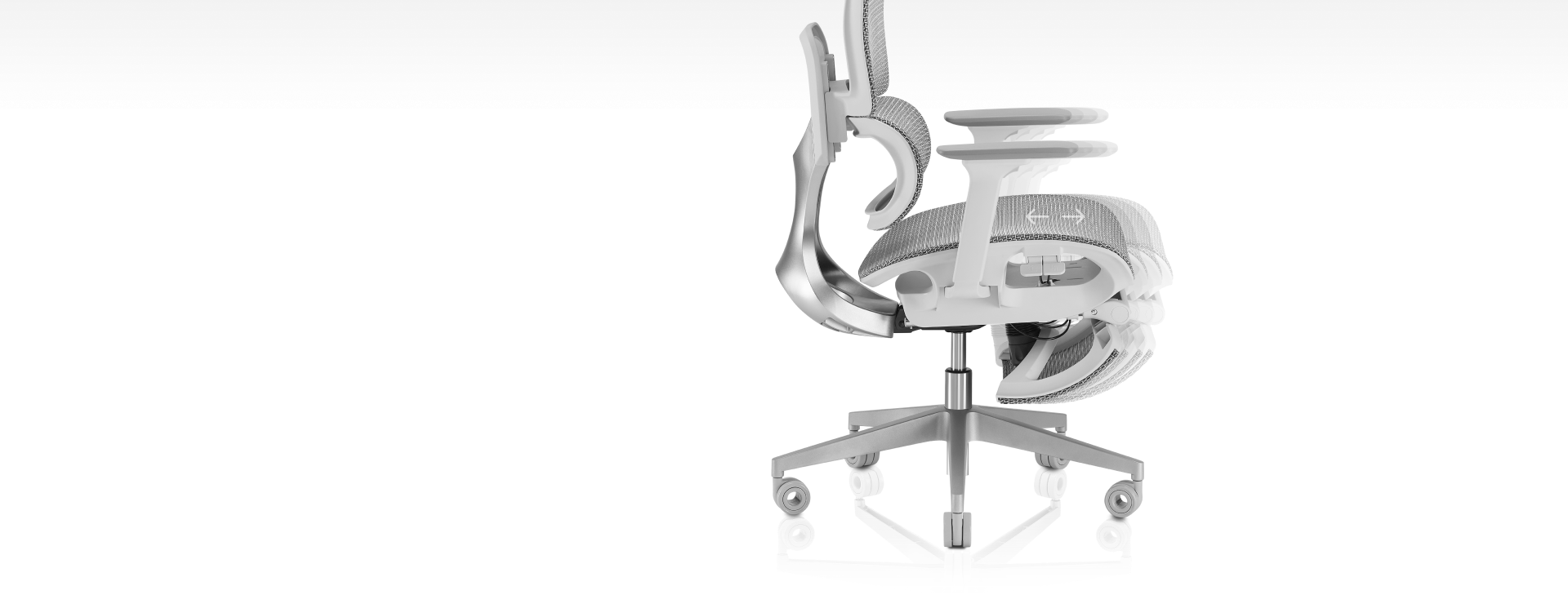 Asiento deslizante en profundidad de la silla VALK Myla